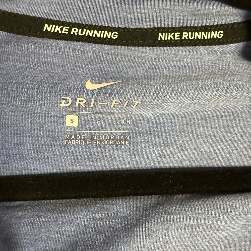 Nike Running Blue Long Sleeve Dri Fit w/Thumb Holes Top